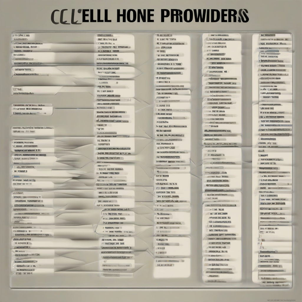 Comprehensive List of Cell Phone Service Providers Worldwide